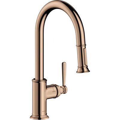 Hansgrohe Axor Montreux DN 15 Robinet de cuisine - Pomme extractible, 2 modes, MagFit, Céramique, 110°/150° - Publicité Hansgrohe Axor Montreux DN 15 Robinet de cuisine - Pomme extractible, 2 modes, MagFit, Céramique, 110°/150° - Publicité