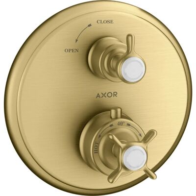 Hansgrohe Axor Montreux Thermostat - Brushed Gold - Wandmontage Hansgrohe Axor Montreux Thermostat - Brushed Gold - Wandmontage