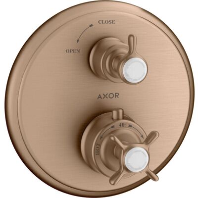 Hansgrohe Axor Montreux Thermostat Encastré - Or Rouge Brossé - 16800310 - Publicité Hansgrohe Axor Montreux Thermostat Encastré - Or Rouge Brossé - 16800310 - Publicité