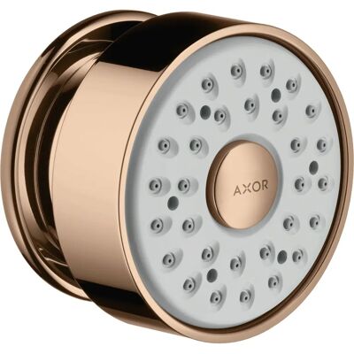 Tête de douche ronde Hansgrohe Axor - Jet pluie - Or rouge poli - Publicité Tête de douche ronde Hansgrohe Axor - Jet pluie - Or rouge poli - Publicité