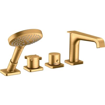 Hansgrohe Axor Citterio Mitigeur 4 Orifices pour Baignoire - Or Brossé - Type de Bain - Publicité Hansgrohe Axor Citterio Mitigeur 4 Orifices pour Baignoire - Or Brossé - Type de Bain - Publicité