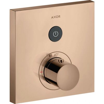 Hansgrohe Axor Starck ShowerSelect Thermostat - Polished Red Gold - Quadratisch, 1 Verbraucher Hansgrohe Axor Starck ShowerSelect Thermostat - Polished Red Gold - Quadratisch, 1 Verbraucher