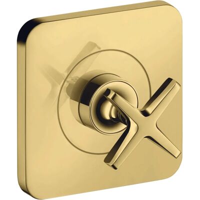 Hansgrohe Axor Citterio Válvula de cierre empotrada - Montaje en pared - Oro pulido - 120mm - Válvula de cierre empotrada Hansgrohe Axor Citterio Válvula de cierre empotrada - Montaje en pared - Oro pulido - 120mm - Válvula de cierre empotrada