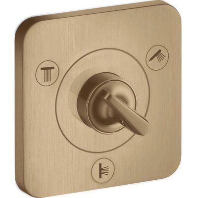 Hansgrohe Axor Citterio E Trio/Quattro Ventil - Wandmontage, 12x12, Gebürstet Bronze Hansgrohe Axor Citterio E Trio/Quattro Ventil - Wandmontage, 12x12, Gebürstet Bronze