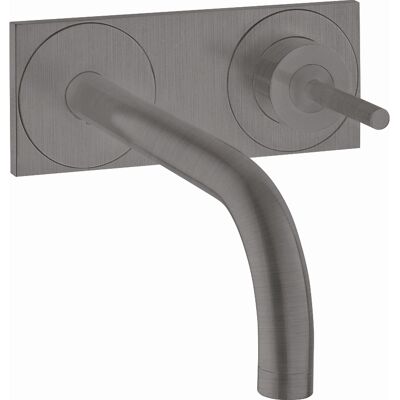 Hansgrohe AXOR Uno Mezclador de lavabo cromo negro cepillado - Montaje en pared Hansgrohe AXOR Uno Mezclador de lavabo cromo negro cepillado - Montaje en pared