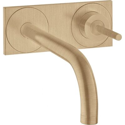 Hansgrohe Axor Uno Mitigeur Lavabo mural - Mécanisme céramique, 225mm, Bronze brossé - Publicité Hansgrohe Axor Uno Mitigeur Lavabo mural - Mécanisme céramique, 225mm, Bronze brossé - Publicité