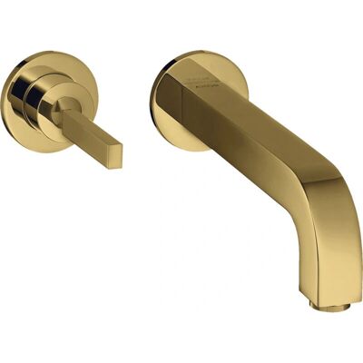 Hansgrohe Axor Citterio Robinet mural - Bec 160mm - Finition Or Poli - Publicité Hansgrohe Axor Citterio Robinet mural - Bec 160mm - Finition Or Poli - Publicité