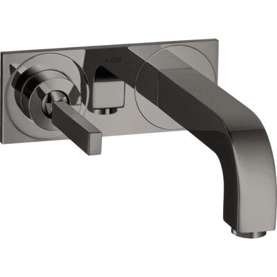 Hansgrohe AXOR Citterio Grifo de lavabo de pared - 225mm - Cromo negro Hansgrohe AXOR Citterio Grifo de lavabo de pared - 225mm - Cromo negro