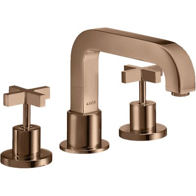 Hansgrohe Axor Citterio Mitigeur de baignoire 3 trous - Poignées en croix - Or rouge poli - Publicité Hansgrohe Axor Citterio Mitigeur de baignoire 3 trous - Poignées en croix - Or rouge poli - Publicité
