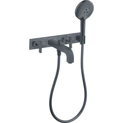Hansgrohe Axor Citterio 3-Loch Badewannenarmatur - Brushed Black Chrome Hansgrohe Axor Citterio 3-Loch Badewannenarmatur - Brushed Black Chrome