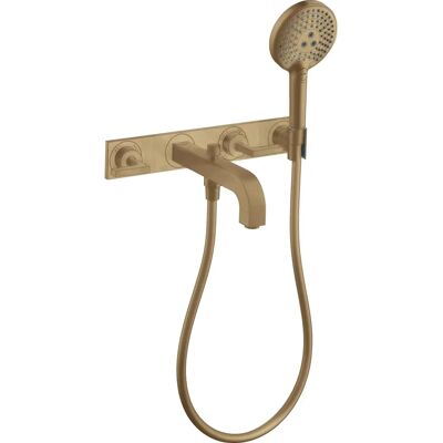 Hansgrohe Axor Citterio Robinet de Baignoire à 3 Trous - Bronze Brossé - Publicité Hansgrohe Axor Citterio Robinet de Baignoire à 3 Trous - Bronze Brossé - Publicité
