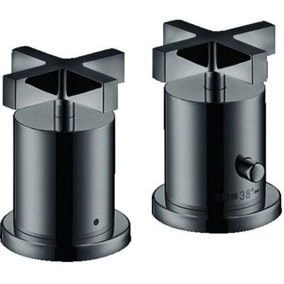 Hansgrohe Axor Citterio Mitigeur thermostatique pour baignoire - Chrome noir poli - Publicité Hansgrohe Axor Citterio Mitigeur thermostatique pour baignoire - Chrome noir poli - Publicité