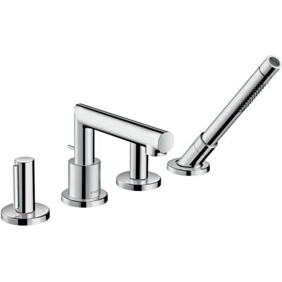 Grifería de baño Hansgrohe Axor Uno - 4 orificios, Níquel cepillado, proyección 152mm Grifería de baño Hansgrohe Axor Uno - 4 orificios, Níquel cepillado, proyección 152mm