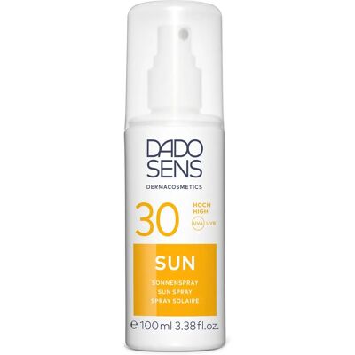 DADO SENS SPF 30 Spray Solaire - Peau sensible UV - Publicité DADO SENS SPF 30 Spray Solaire - Peau sensible UV - Publicité
