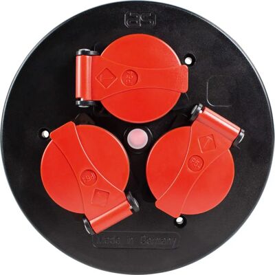 AS Schwabe 10565 Prise 3 voies rouge - Insert pour prise électrique AS Schwabe 10565 Prise 3 voies rouge - Insert pour prise électrique