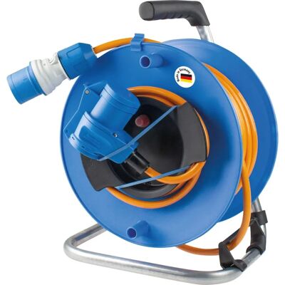 Schwabe 12276 Orange 25m Cable Reel - Outdoor Power Extension Cord Schwabe 12276 Orange 25m Cable Reel - Outdoor Power Extension Cord