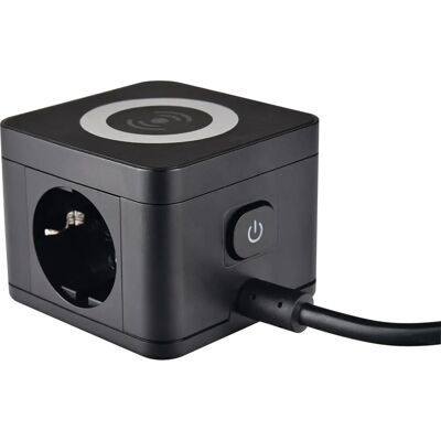 Multiprise Schwabe avec Chargeur Sans Fil - 2/5 Prises, USB, 1.5m Multiprise Schwabe avec Chargeur Sans Fil - 2/5 Prises, USB, 1.5m