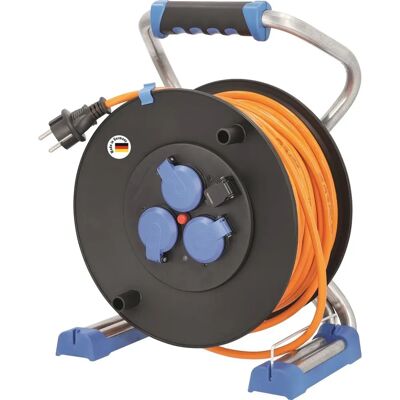 Schwabe 23623 Kabelrolle - 40m, Orange, Schutzkontakt-Stecker Schwabe 23623 Kabelrolle - 40m, Orange, Schutzkontakt-Stecker