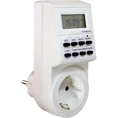 as-Schwabe 24032 Temporizador semanal digital - Timer interno confiável com 8 programas as-Schwabe 24032 Temporizador semanal digital - Timer interno confiável com 8 programas