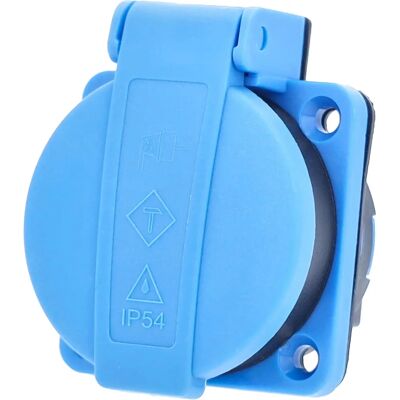 Schwabe 45085 Unterputzsteckdose IP54 Blau - Elektroanschluss Schwabe 45085 Unterputzsteckdose IP54 Blau - Elektroanschluss