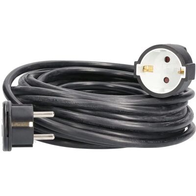 Schwabe Verlängerungskabel - Flachstecker 10 m IP20 - Schwarz Schwabe Verlängerungskabel - Flachstecker 10 m IP20 - Schwarz