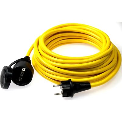 Extensão Schwabe - 25m Amarela IP44 para uso externo Extensão Schwabe - 25m Amarela IP44 para uso externo