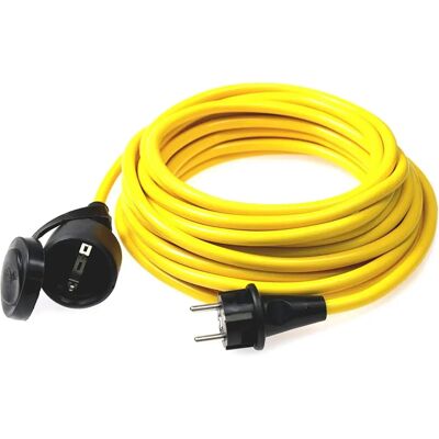 Schwabe 60353 Cabo de Extensão - 15m, Amarelo, IP44, 16A Schwabe 60353 Cabo de Extensão - 15m, Amarelo, IP44, 16A