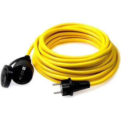 Extensão Schwabe - 25m, Amarelo, 3G 1.5mm², IP44 Extensão Schwabe - 25m, Amarelo, 3G 1.5mm², IP44