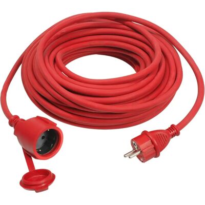 Extensão Schwabe - 25m Borracha Vermelha - Uso interno/externo - H07RN-F 3G1.5 - 230V Extensão Schwabe - 25m Borracha Vermelha - Uso interno/externo - H07RN-F 3G1.5 - 230V