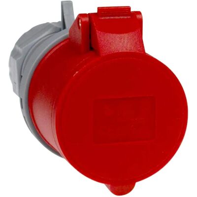 Schwabe 60427 CEE Stecker - 32A, 5-polig, Rot Schwabe 60427 CEE Stecker - 32A, 5-polig, Rot