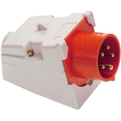 Schwabe Modell 60436 CEE Wandstecker - Stoßfest, 400V, IP44 Schwabe Modell 60436 CEE Wandstecker - Stoßfest, 400V, IP44