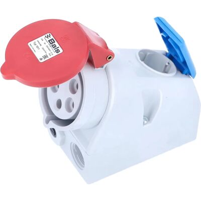 Schwabe Muurstopcontact 60438 - Industriële IP44 400V/32A 5-polig Schwabe Muurstopcontact 60438 - Industriële IP44 400V/32A 5-polig