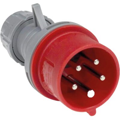 Tomada inversora de fase Schwabe - 16A, 400V, Vermelho - CEE Tomada inversora de fase Schwabe - 16A, 400V, Vermelho - CEE