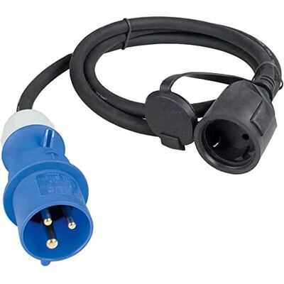 as-Schwabe Extensão - Cabo adaptador padrão francês 1,5m - Pronto para camping as-Schwabe Extensão - Cabo adaptador padrão francês 1,5m - Pronto para camping