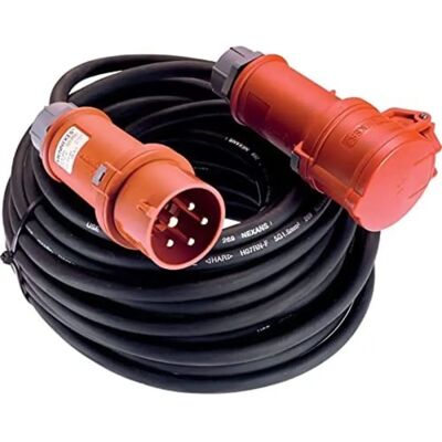 Cabo de extensão Schwabe 25m - IP44, 16A, Inversor de fase Cabo de extensão Schwabe 25m - IP44, 16A, Inversor de fase