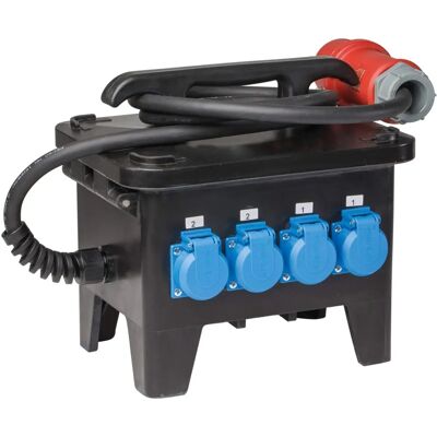 Distribuidor de energia Schwabe resistente - IP44 - Uso externo Distribuidor de energia Schwabe resistente - IP44 - Uso externo
