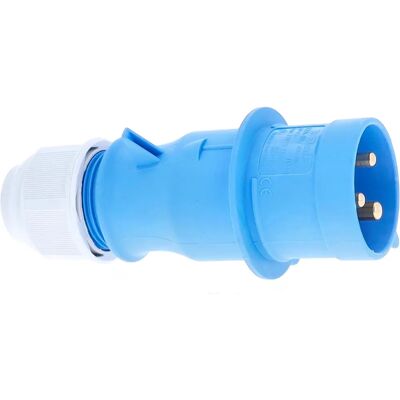 Schwabe 60590 Blauer Außen-CEE-Stecker - Stecker Schwabe 60590 Blauer Außen-CEE-Stecker - Stecker