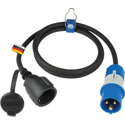 Adaptador de corriente Schwabe CEE 3-polos 230V 1.5m IP44 Adaptador de corriente Schwabe CEE 3-polos 230V 1.5m IP44
