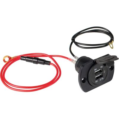 Prese USB Schwabe - 2 Porte, Compatta, Nera Prese USB Schwabe - 2 Porte, Compatta, Nera