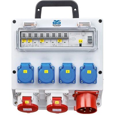 Distribuzione a parete Schwabe - 61517 - 3 prese CEE - 400V 16A Distribuzione a parete Schwabe - 61517 - 3 prese CEE - 400V 16A