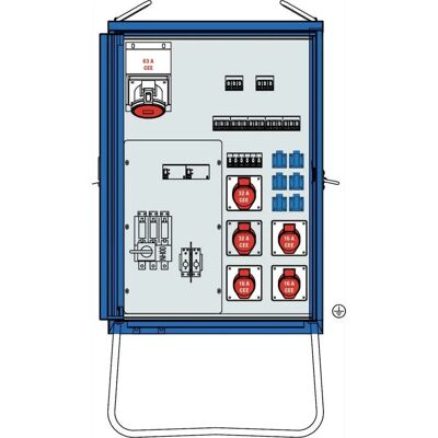 Schwabe V-E 1 55 kVA Baustromverteiler - Baustromverteiler Schwabe V-E 1 55 kVA Baustromverteiler - Baustromverteiler