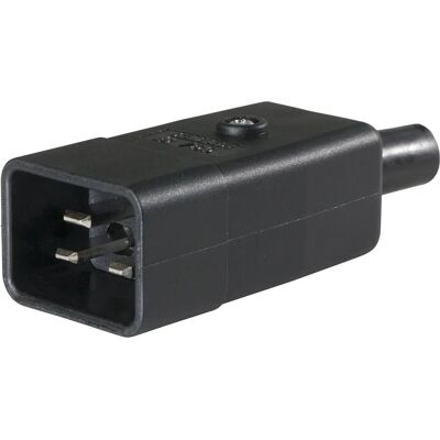 Connettore elettrico AS Schwabe Modello 62084 - 2/3 poli Nero Connettore elettrico AS Schwabe Modello 62084 - 2/3 poli Nero