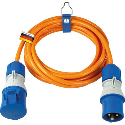 Schwabe 62431 Extension Cord - 16A, 5m, Orange, IP44 Schwabe 62431 Extension Cord - 16A, 5m, Orange, IP44