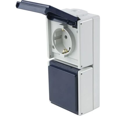 Schwabe 62462 Wandsteckdose IP54 Grau - Wandmontage Steckdose Schwabe 62462 Wandsteckdose IP54 Grau - Wandmontage Steckdose