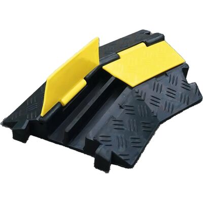 Schwabe 45° Anschluss - 2 Kanäle - Gelber Gummi - 420mm Schwabe 45° Anschluss - 2 Kanäle - Gelber Gummi - 420mm