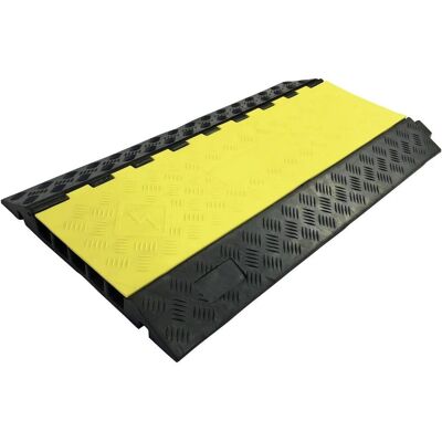 AS Schwabe Kabelschutz - 5 Kanäle, 880mm, Gummi, Gelb AS Schwabe Kabelschutz - 5 Kanäle, 880mm, Gummi, Gelb