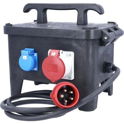 Distribuidor de energía de construcción Schwabe - 4 enchufes, 400V 16A Distribuidor de energía de construcción Schwabe - 4 enchufes, 400V 16A