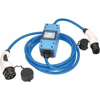 Câble de Charge pour Voiture Électrique Modèle 3 - 11kW, 5m, Bleu - Publicité Câble de Charge pour Voiture Électrique Modèle 3 - 11kW, 5m, Bleu - Publicité