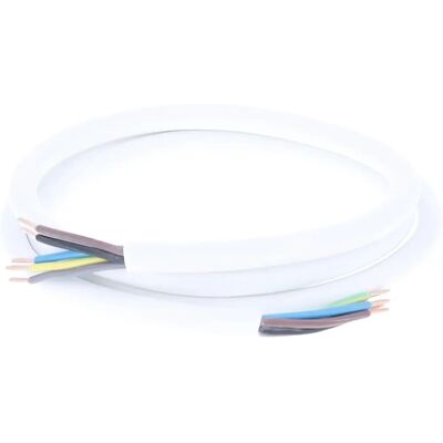 Câble d'alimentation blanc Schwabe - 1,5 m, extrémités dénudées 50 mm, 400V 16A - Publicité Câble d'alimentation blanc Schwabe - 1,5 m, extrémités dénudées 50 mm, 400V 16A - Publicité