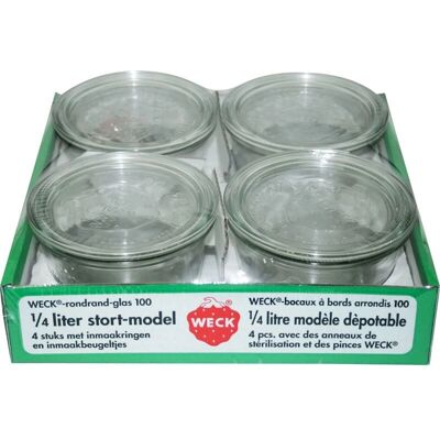 Bocal en verre Weck 10583 - Étanche, Résistant au lave-vaisselle - Publicité Bocal en verre Weck 10583 - Étanche, Résistant au lave-vaisselle - Publicité
